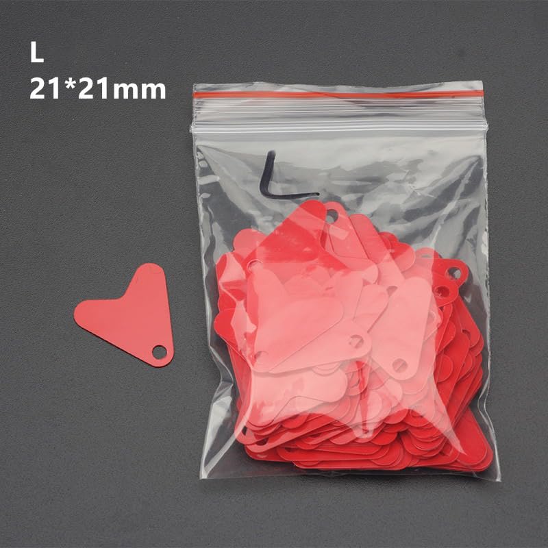 Set de 200 piezas de escamas de cola de pez de plástico miniatura 6
