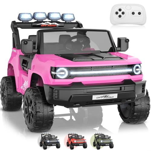 Hikole 24V Powerful Ride on Toys Car for Big Kids 4 - Detailed View