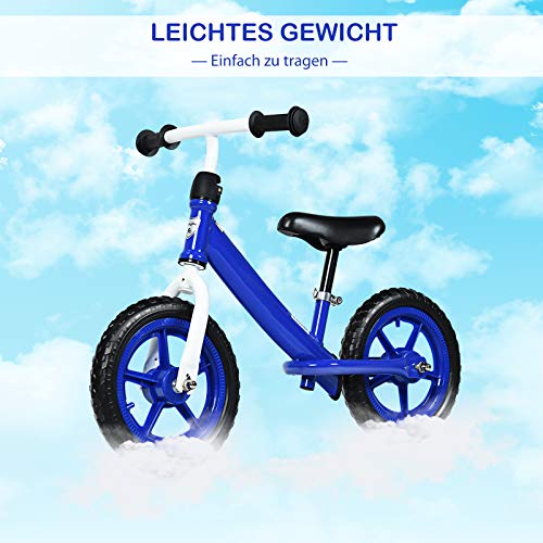 COSTWAY Kinder Laufrad mit verstellbarem Sitz, Balance Fahrrad ohne Pedale, Balance Bike, Kinderlaufrad, Lauflernrad für… – Bild 4