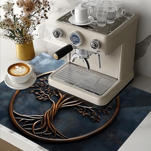 Image of HOMETITUTE Bronze Tree of Life Stove Cover 28x20 Diatomite Heat Mat