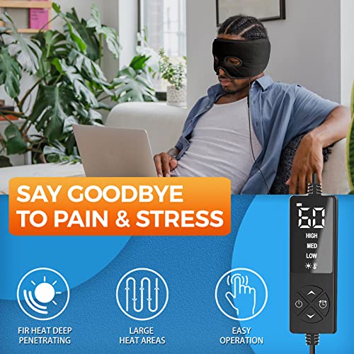 Sticro Sinus Relief Mask Moist Heat With 3 Temp Settings, Ex-Large Headache Mask Electric Face Heating Pad For Sinus Pressure Relief, Migraine, Tension Headache Relief #TOP4