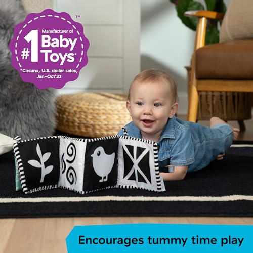 Image of Baby Einstein Farm Explorers Counting at the Farm Soft Activity Book, Multisensory, for Tummy Time, Ages 0+ Months