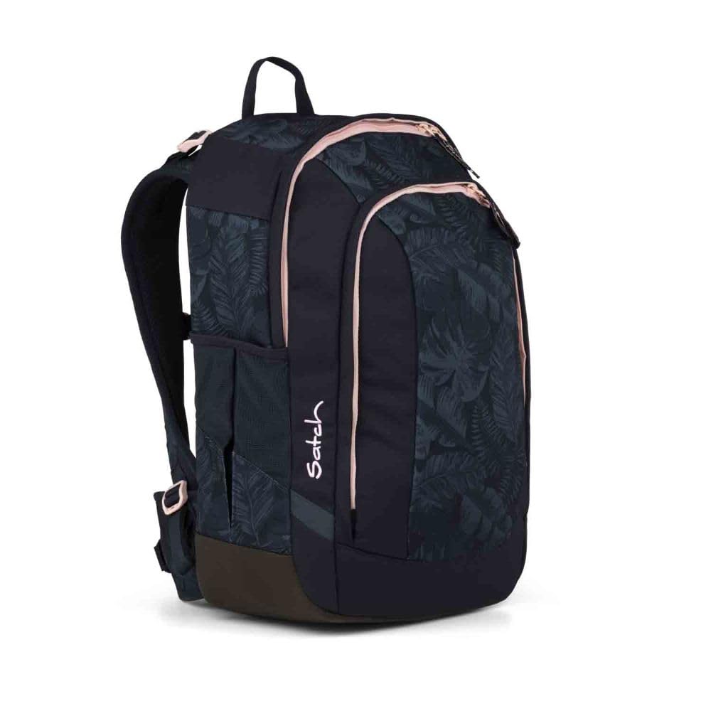 Satch Schulrucksack Set 2tlg. inkl. Schlamperbox (Midnight Jungle)