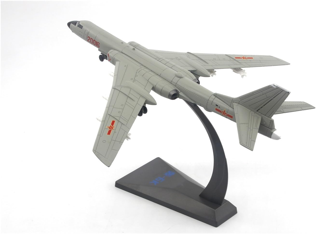 1/144 for Air Force H-6K War God Bomber Die-Cast Alloy Aircraft Model Mini Version with Stand Metal Airplane