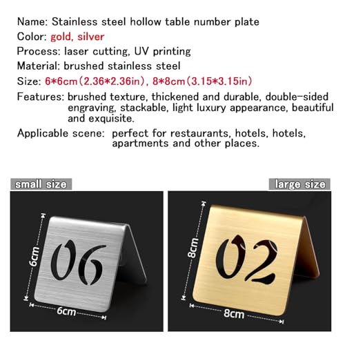 10 szt. cyfry stołu weselnego ze stali nierdzewnej w stylu namiotu metalowe karty na przyjęcia i imprezy elegancka dekoracja imprezowa srebrna 6 cm idealna do restauracji i uroczystości