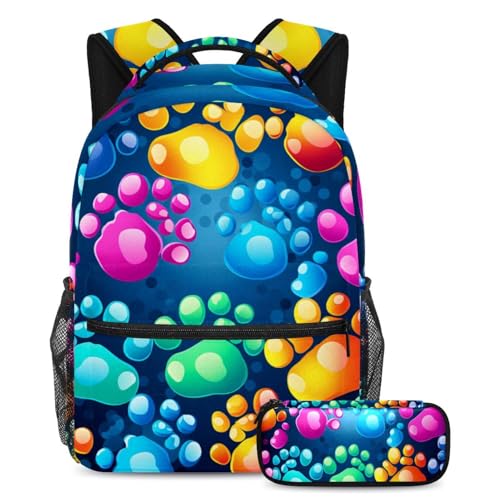 Sac à dos ensemble de cartables pour garçons filles adolescents patte de chien