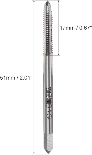 Miniatura 8 de uxcell Macho de la máquina #6-32 UNC rosca 2B clase 3 flautas alta velocidad tornillo roscado herramienta de roscar 3pcs
