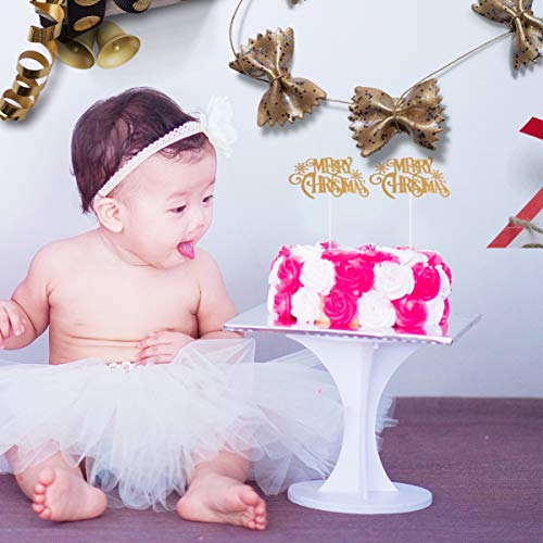Gadpiparty 12 Pcs Merry Christmas Cupcake Toppers Xmas Holiday Cupcake Picks Decorations Fruit Picks