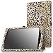 MoKo Case for Fire HD 10 - Slim Folding Cover with Auto Wake / Sleep for Amazon Kindle Fire HD 10.1 Inch Display Tablet (2015 Release Only), Leopard BROWN