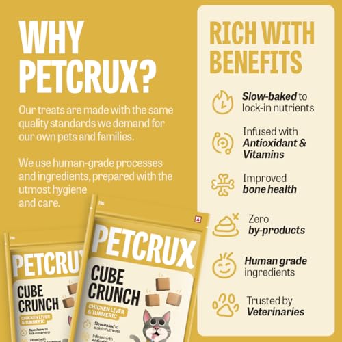 Image of Petcrux Chicken Liver Bits with Turmeric Cat Treats, 70g