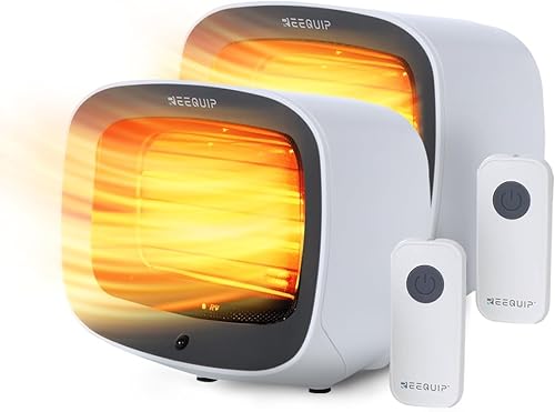 Miniatura 11 de Calentador de espacio con control remoto magnético, 1200 W de cerámica PTC, calentamiento rápido con protección contra sobrecalentamiento y vuelco