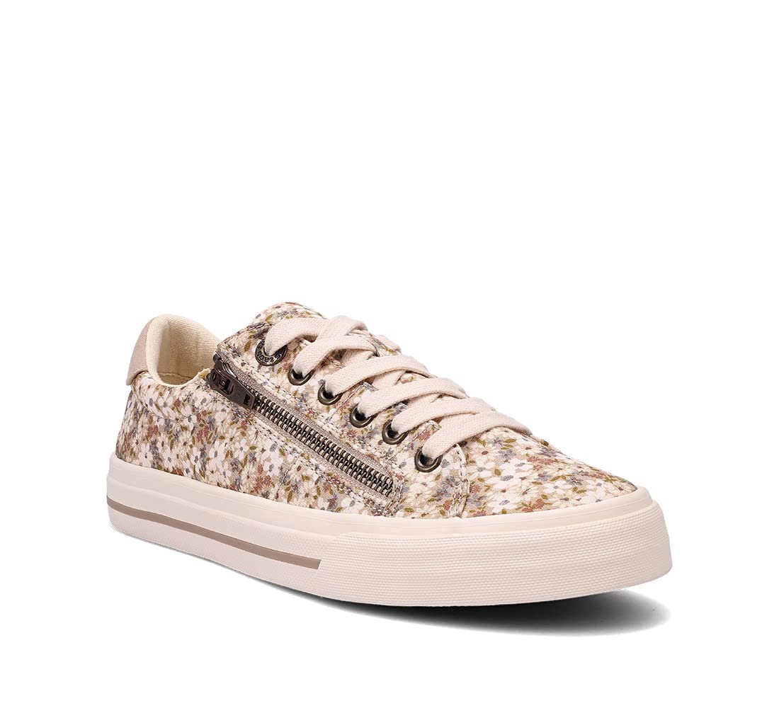 Taos Z Soul Women's Sneaker - Stylish Platform Sneaker with Removable Footbed, Arch Support, Premium Cushioning, Lace-Up Adjustability, and Easy Access Zipper