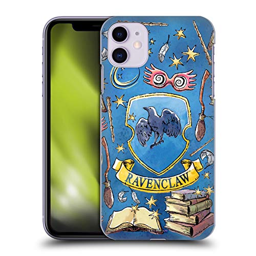 Head Case Designs Officially Licensed Harry Potter Ravenclaw Pattern Deathly Hallows XIII Hard Back Case Compatible With Apple iPhone 11