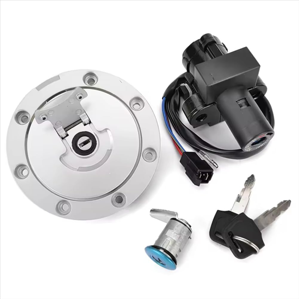 Key Kit Ignition Switch Fuel Gas Cap Seat Lock Compatible with Automotive Motorcycle Parts VFR400 NC30 RVF400 NC35 NSR250 MC18 MC21 CBR250 for Part Number 35100-MR8-027