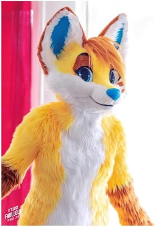 Yellow Husky Dog Fox Animie Fursuit Custom Costume Party Carnival Halloween Cosplay Costumes S M L XL XXL