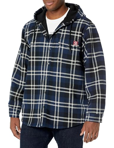 Wolverine Men's Bucksaw Hooded Flannel Shirt Jac