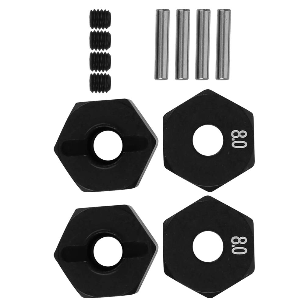 Yctze Ruota Hex Hub Rc Rimorchio Ruota Hex Hub Upgrade Parte Accessori Fit Per Scx10 90046 90047 Rr10 Rcwler Distanziali Ruote 1/10 (8,0 mm)