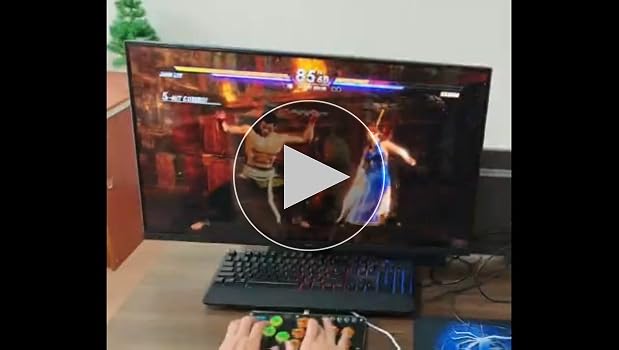 Amazon | ZMBESUP レバーレスアケコン 格闘ゲームコントローラー