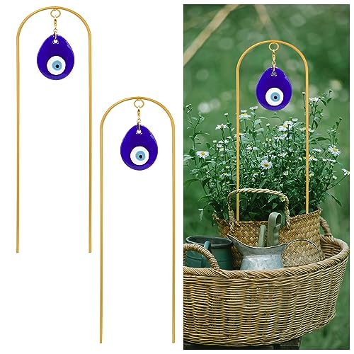Plant-Trellis-for-Climbing-Plants-indoor-Evil-Eye-Decorations-Mini-Metal-Houseplant-Climber-Support-for-Potted-Plants-Trellis-Metal-Yard-Art-Garden-Stakes-Decorative-Indoor-Outdoor-2-Pack-Ivy Plant Trellis for Climbing Plants indoor Evil Eye Decorations Mini Metal Houseplant Climber Support for Potted Plants Trellis Metal Yard Art Garden Stakes Decorative Indoor Outdoor 2 Pack Ivy