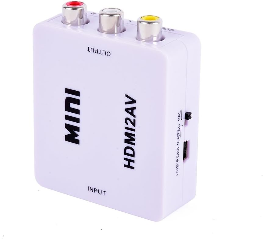 Mini Composite HDMI CVBS RCA to AV Video Converter Adapter 720p 1080p HRCA image 3
