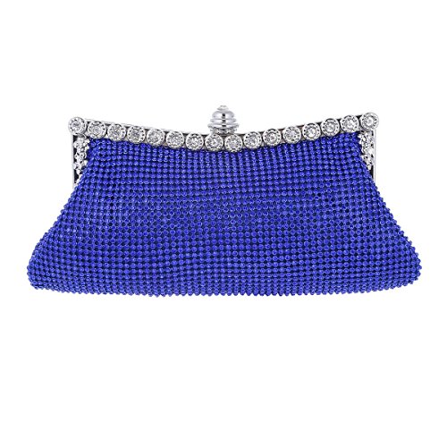 Sac à main de soirée rigide pour femme, minaudière mariage strass
