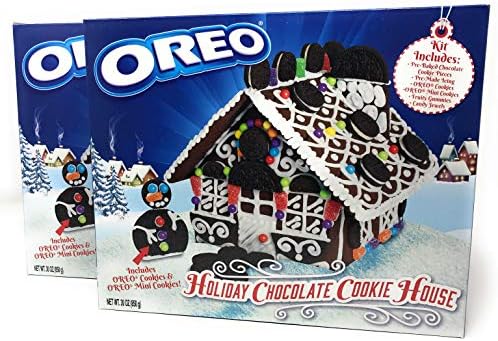 OREO HOLIDAY CHOCOLATE COOKIE HOUSE (pack of 2 2.2 pounds)