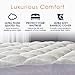 Cheer Collection Full Size Rayon from Bamboo Mattress Topper – Thick, Plush, and Cooling Mattress Pad, Machine Washable Mattress Topper for Full Bed