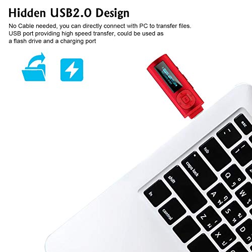 Usb Mp3 Player Bluetooth 4.0 8Gb Music Player With Clip Portable Hifi Lossless Sound Music Mp3 Player With Voice Recorder Support Up To 64Gb Tf Card (Black) #TOP3