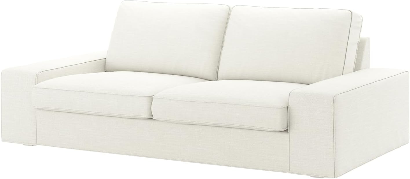 Couch Cover ONLY! for IKEA Kivik 3 Seat Sofa (228cm), Sofa Covers for 2 Cushion Small Couch, Sofa Slipcovers for Living Room with Cushion Covers (K-1, 3 Seat)