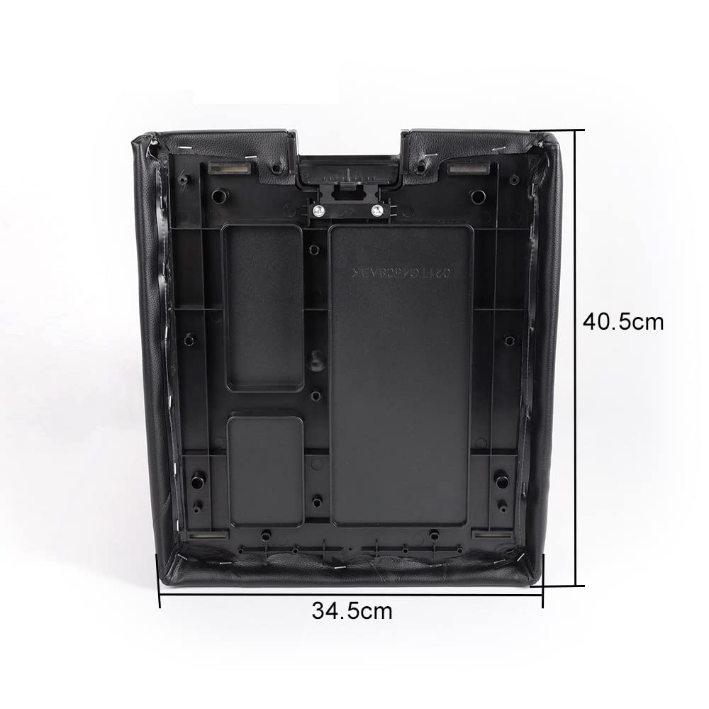 Gplus CHEDA Center Console Lid Assembly, Compatible with 2007-2013 Chevy Silverado GMC Sierra Yukon Pick, Latch Black Plastic Replaces 20864151