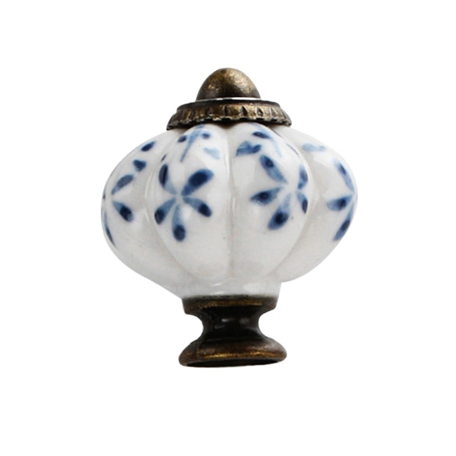 Wlihdb Color 1 5Pairs Vintage Ceramic Pumpkin Cabinet Knob Drawer Furniture Handles Dresser Door Pulls Wardrobe Closet Cupboard Hardware Accessories For Chest Of Drawer(Color 1)