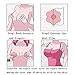 Senchanting Thin Reusable Adhesive Silicone Nipple Covers Breast Petals Pasties (4 pair round+4 pair flower) Light Pink