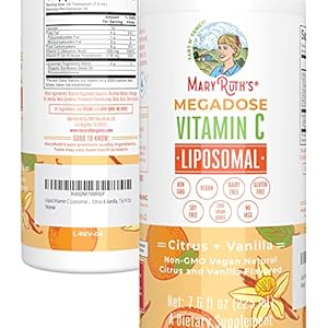 MaryRuth Organics Vitamin C Liquid Liposomal for Women & Men | 500mg Vitamin C Liquid | Sugar Free | Vitamin for Immune…