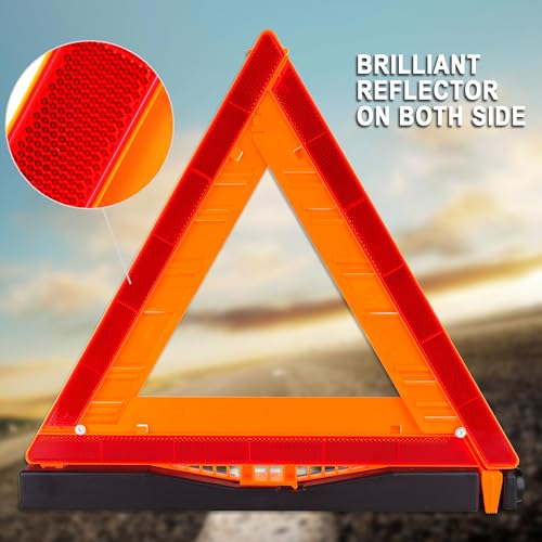 Image of CARTMAN 3PK DOT Warning Triangles with Empty Base & Storage Case (Pack of 2)