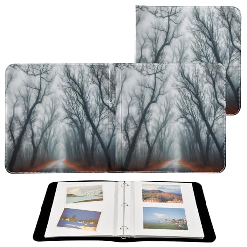 Álbum de Fotos Autoadhesivo DIY Scrapbook Álbum Modelo Road Towards The Cloudy Sky, 3 Anillos, 40 Páginas, 8x10 miniatura 2