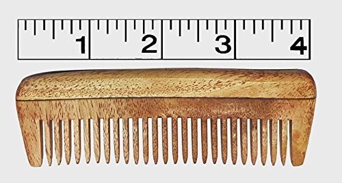 Image of Ekan 100% Natural Handmade Neem Wood Comb For Control Hair Fall For Men And Women Pack Of 1(4+5+6 Inch) (Neem wood Comb Model no -5)