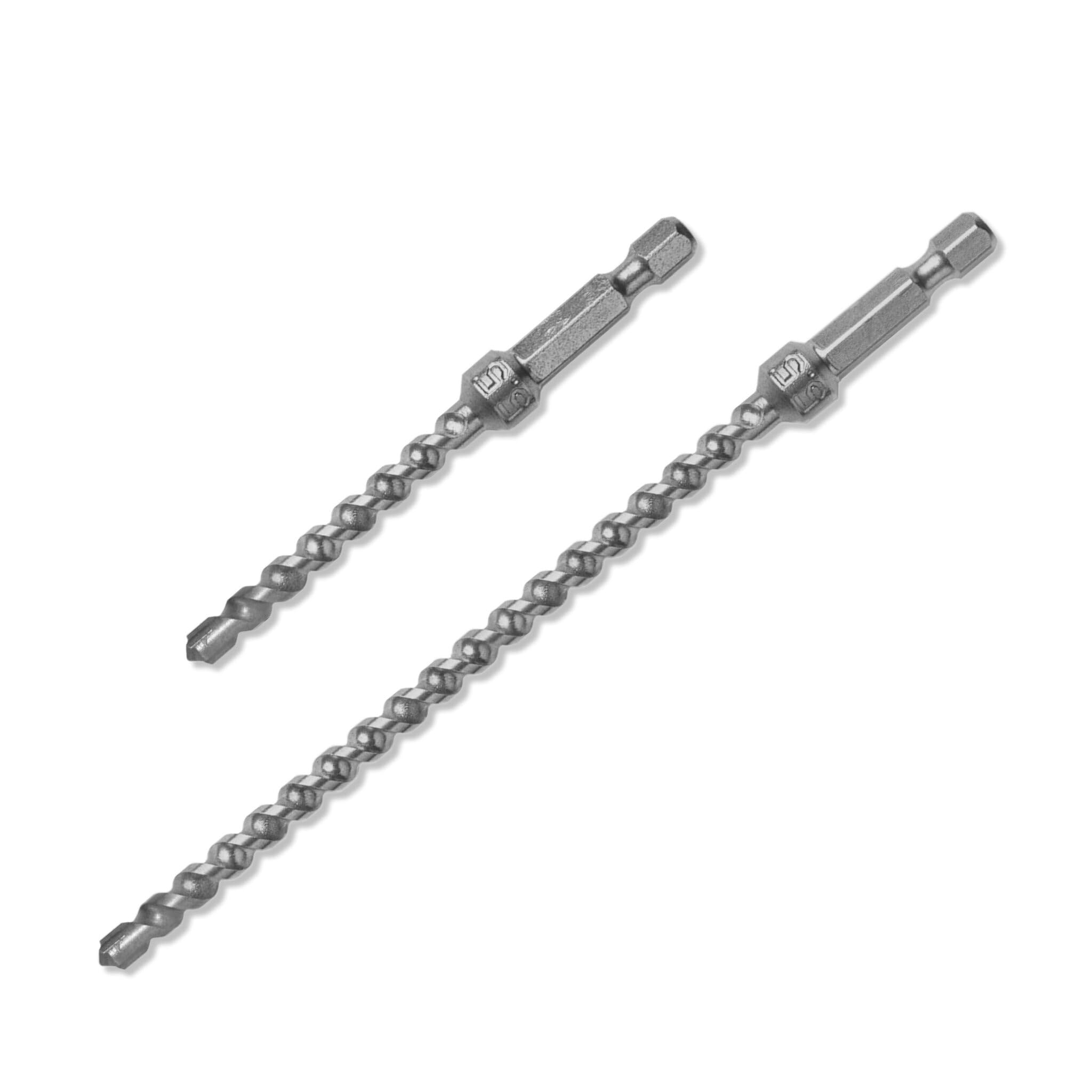 Armeg TIM05.5TP Twister Impact Masonry Twin Pack, 85mm and 150mm Drill Bits, Hex Shank
