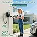 IYILO Level 2 EV Charger with Energy Meter, 48Amp/11.5KW, J1772 Wall Electric Car Charger with Dual Temp Sensors(Exclusive), Wi-Fi(2.4 GHz), RFID, Smart App, CT Clamps for Load Balancing, Black-Gray