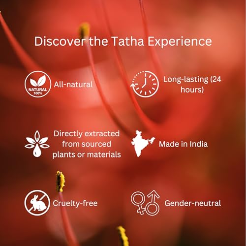 Image of Tatha Luxury Kesar /Saffron Attar Original| 100% Natural Saffron Strands| Kesar Chandan Roll-On for Women & Men Long Lasting| Warm, Spicy Aroma| Ideal Gift |10 ML Pack| Kesar Attar Without Alcohol