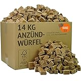 ORANGE DEAL 14 KG Anzünder (2.500 Stück) zu verwenden als Grillanzünder, Kaminanzünder und Ofenanzünder (Firelighters) aus FSC© zertifiziertem Holz aus nachhaltiger Waldwirtschaft