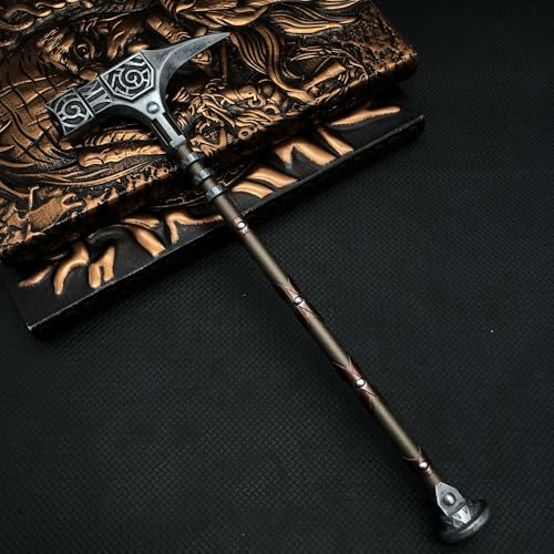 crafthand Skyrim War Hammer 9.6\" Metal Game Weapon Collectible Desktop Decoration Keychain BJDs - Thumbnail 2