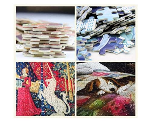 YHZSCF Seeahorn-Landschaftskarte 200 Stück Holzpuzzle Familienspiel Diy Geschenk Dekorative Gemälde Artwork Brain Challenge Wanddekoration