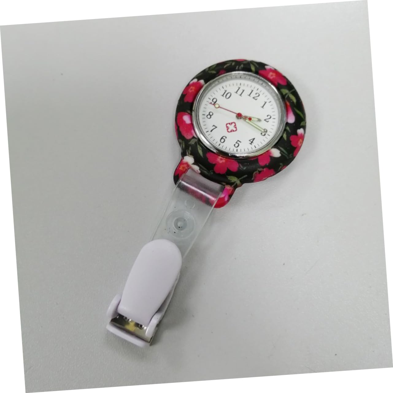 3stücke Ethnische Blumenpflegeuhr Tragbare Silikon-taschenuhr Für Krankenschwestern Präzise Zeitmessung Für Alltag Und Medizinische Anwendungen