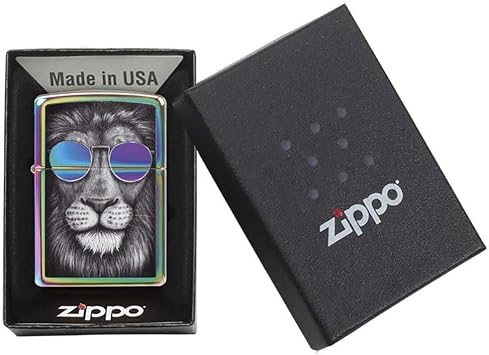 Lion in Sunglasses Zippo Lighter