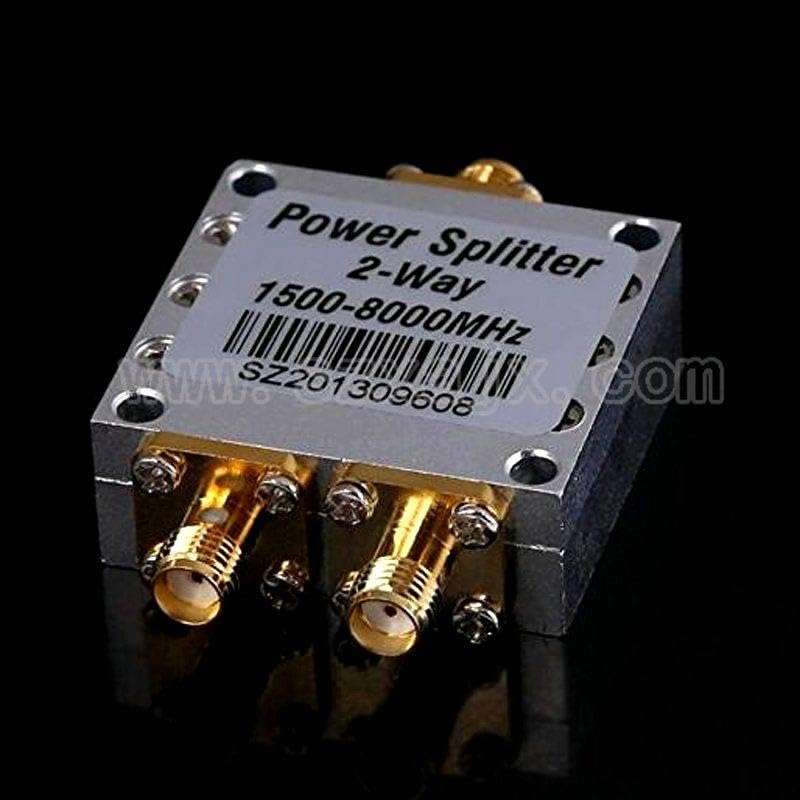 New 2 Way SMA Power Splitter 1500mhz~8000MHz SMA Female 8G Power Divider Signal Cable Splitter Female Divider