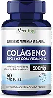 Colageno Tipo 1 E 2 Com Vitamina C 60 Cápsulas - Verding