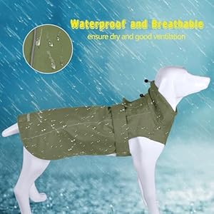 Adjustable-Waterproof-Dog-Raincoat-for-DogsLightweight-Pet-Rain-Jacket-Puppy-Clothes-with-Reflective-Strip-for-Small-Medium-Large-Dogs-Army-Green-Small - Cucciolini Doodles   Adjustable-Waterproof-Dog-Raincoat-for-DogsLightweight-Pet-Rain-Jacket-Puppy-Clothes-with-Reflective-Strip-for-Small-Medium-Large-Dogs-Army-Green-Small