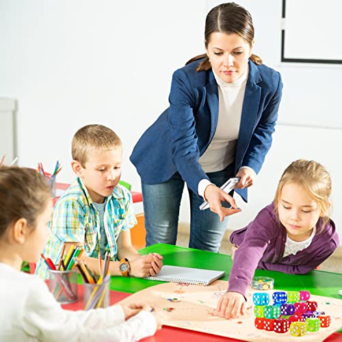 100 Pezzi Dadi a Sei Lati 12mm Traslucidi, Dadi a