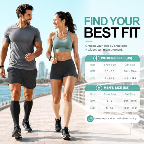 Image of Laite Hebe 3 Pack Medical Compression Sock-Compression Sock For Women and Men Circulation -Best for Running,Nursing,Athletic Sports