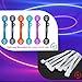 SUNFICON 18 Pack Magnetic Cable Clips Cable Organizers Earbuds Cords Winder Bookmark Clips Whiteboard Noticeboard Fridge Magnets USB Cable Manager Keeper Wrap Ties Straps
